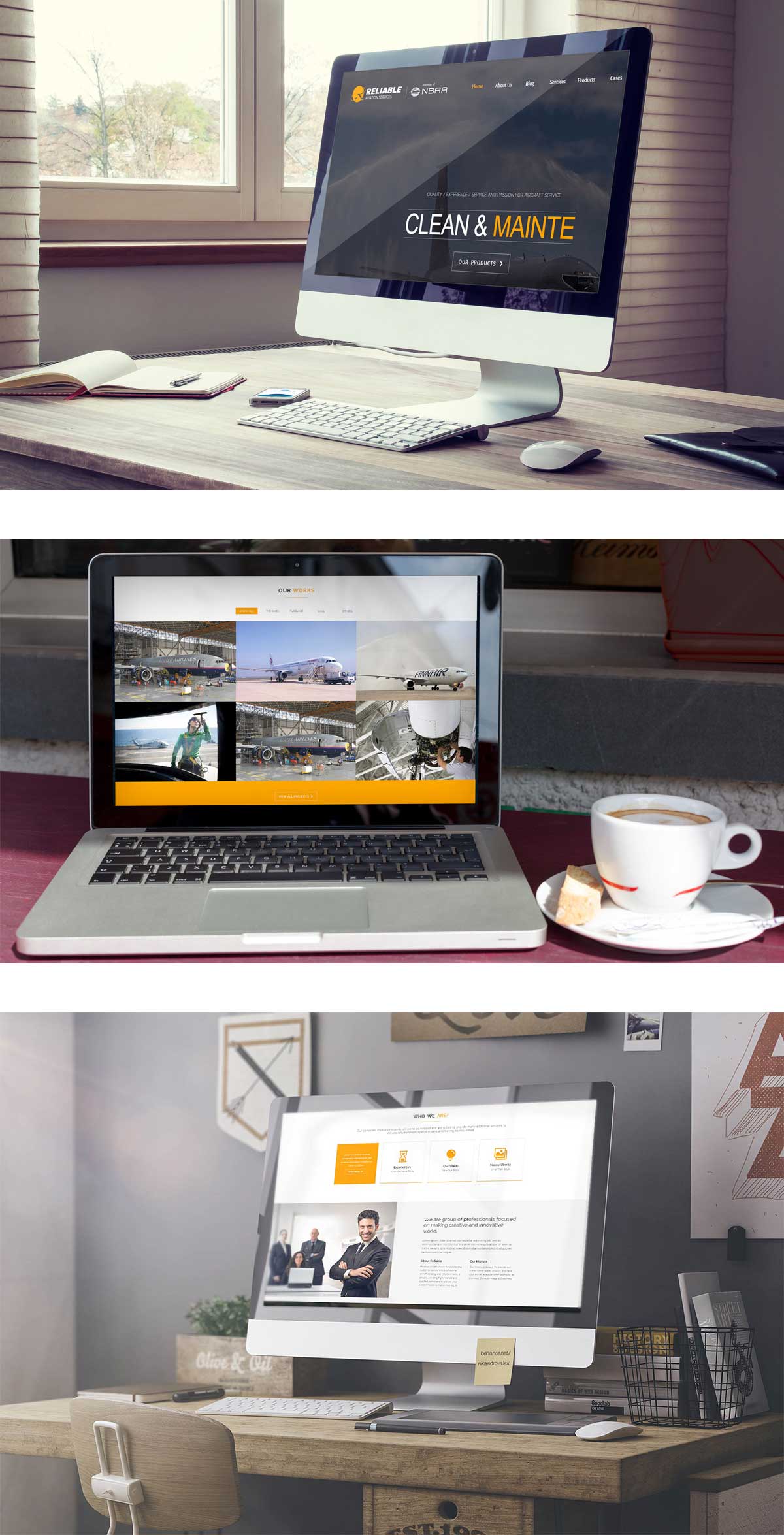 飛機保養(yǎng)網(wǎng)站設計效果圖